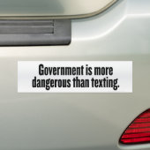 Bumpersticker voor overheid en textiel (Op auto)