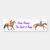 Bumpersticker voor paardenraces (Voorkant)