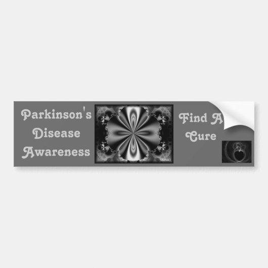 Bumpersticker voor parkinsonziektevoorlichting (Voorkant)