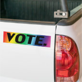 Bumpersticker voor pride regenboogkleuren (Op Truck)