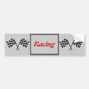 Bumpersticker voor racebestekken