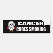 Bumpersticker voor roken bij kanker (Voorkant)