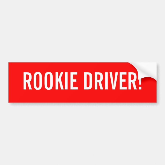 bumpersticker voor Rookieders (Voorkant)