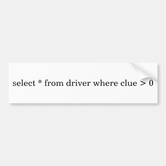 Bumpersticker voor samengevouwen drivers (Voorkant)