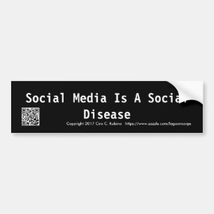 Bumpersticker voor sociale media