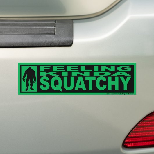 Bumpersticker VOOR VOEDSQUATCHIE - Gone Squatchin (Op auto)