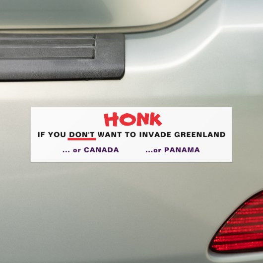 Bumpersticker voor Vrede van Groenland (Op auto)