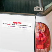 Bumpersticker voor Vrede van Groenland (Op Truck)