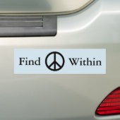 Bumpersticker voor vredesofferte zoeken (Op auto)