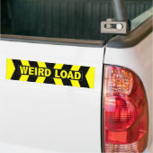 Bumpersticker voor vreemd laden (Op Truck)