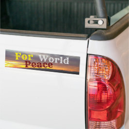 Bumpersticker voor wereldvrede