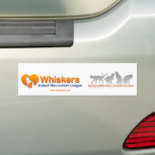 bumpersticker voor whiskers (Op auto)