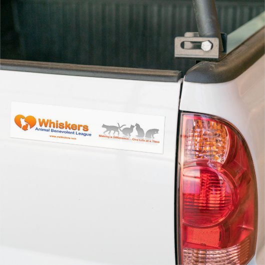 bumpersticker voor whiskers (Op Truck)