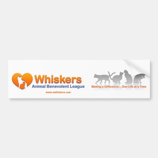 bumpersticker voor whiskers (Voorkant)