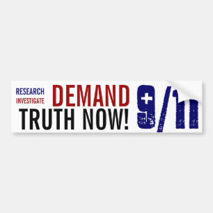 Bumpersticker VRAAG NU 9/11 WAARHEID!