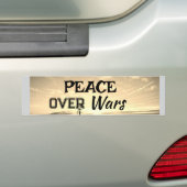 Bumpersticker Vrede boven Oorlogen (Op auto)