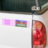 Bumpersticker - vreedzaam tropisch paradijs (Op Truck)