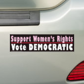 Bumpersticker vrouwenrechten (Op auto)