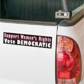 Bumpersticker vrouwenrechten (Op Truck)