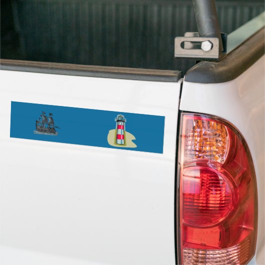 Bumpersticker vuurtoren (Op Truck)