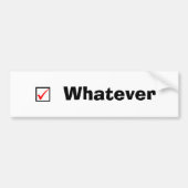 Bumpersticker 'Wat' (Voorkant)