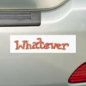 Bumpersticker 'Wat' (Op auto)