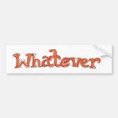 Bumpersticker 'Wat' (Voorkant)