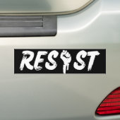 Bumpersticker weerstaan (Op auto)