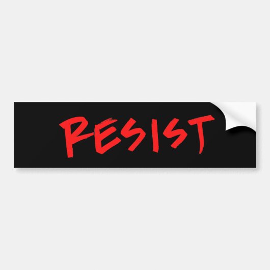 Bumpersticker weerstaan (Voorkant)