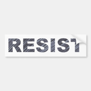 Bumpersticker weerstaan Anti-trump-beweging