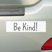 Bumpersticker Wees Aardig! (Op auto)