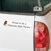 Bumpersticker, wees een Peruaanse Paso Peron Bumpersticker (Op Truck)