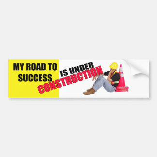 Bumpersticker weg naar succes
