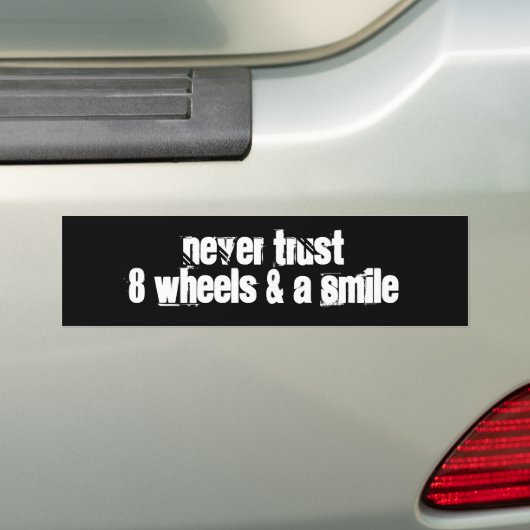 Bumpersticker: Wielen Bumpersticker (Op auto)