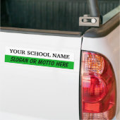 Bumpersticker: witte en groene Sjabloon Bumpersticker (Op Truck)