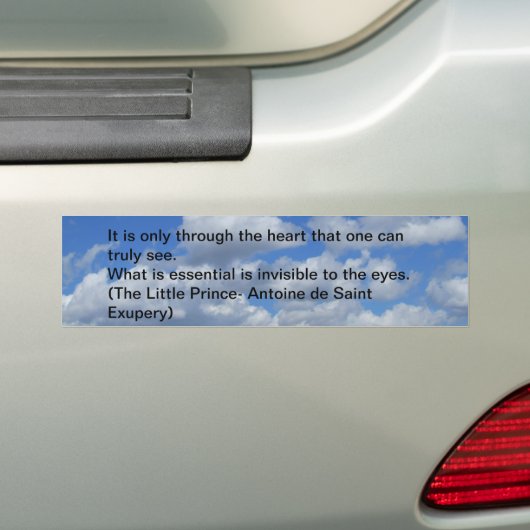 Bumpersticker wolken (Op auto)