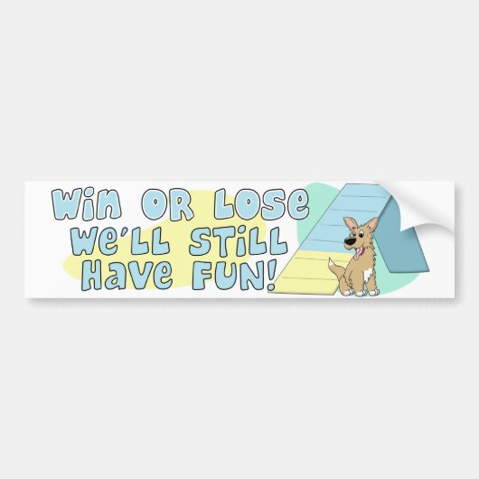 Bumpersticker Wonen of Verlies Agility (Voorkant)