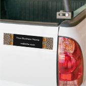 Bumpersticker Zakelijk Dierenprint Zwart Wit (Op Truck)