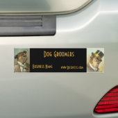 Bumpersticker Zakelijk Vintage Honden Trimmers (Op auto)