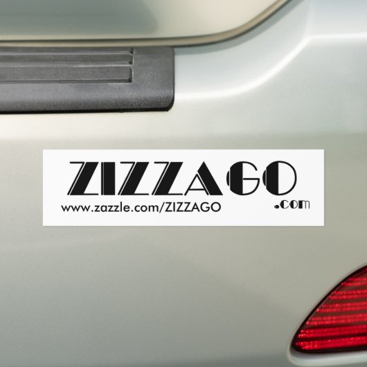 Bumpersticker Zakelijk ZIZZAGO (Op auto)