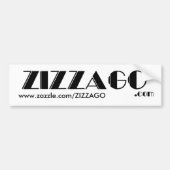 Bumpersticker Zakelijk ZIZZAGO (Voorkant)
