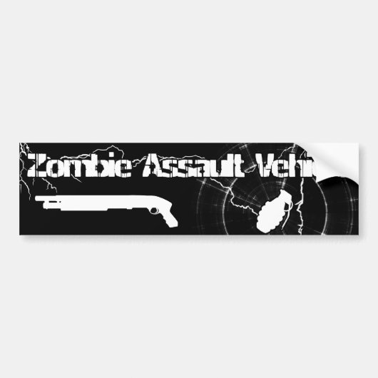 Bumpersticker Zombie Assault Vehicle (Voorkant)
