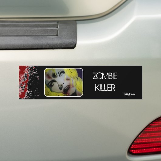 Bumpersticker "Zombie Killer" (Op auto)