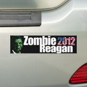 Bumpersticker Zombie Reagan (Op auto)