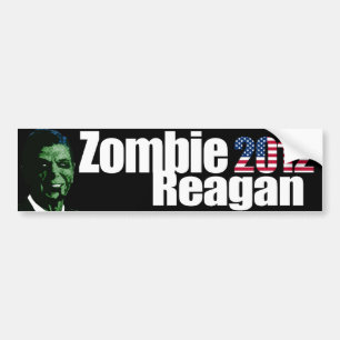 Bumpersticker Zombie Reagan