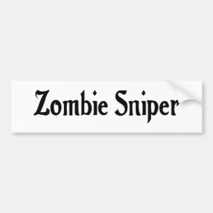 Bumpersticker Zombie Sniper