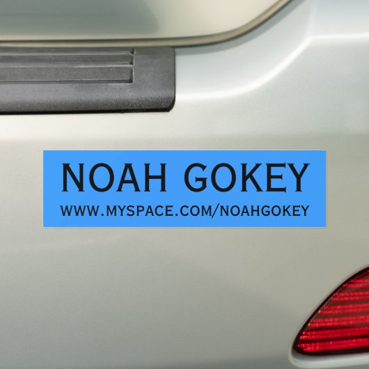 Bumpersticker zonder titel (Op auto)