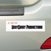 Bumpersticker zonder titel (Op auto)