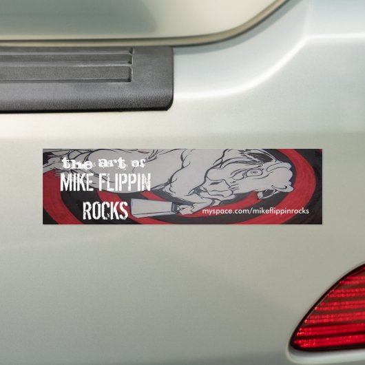 Bumpersticker zonder titel (Op auto)