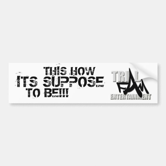 Bumpersticker zonder titel (Voorkant)